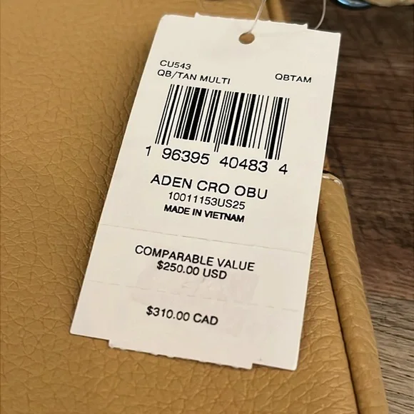 Coach Tan Crossbody Bag with Colorful Mushroom Design - Picture 12 of 16